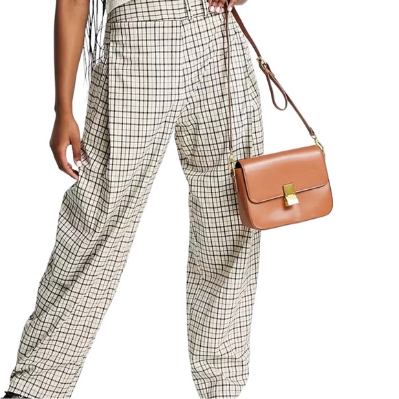 Top Shop Baggy Plaid Pants - Picture 1 of 6